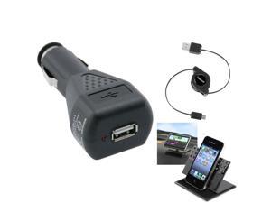 eForCity 3in1 Car Stand Mount+Black USB+Car Charger Compatible with Samsung© Galaxy S3 S III i9300 S 3 S3 eForCity 3in1 Car Stand Mount+Black USB+Car Charger Compatible with Samsung© Galaxy S3 S III i9300 S 3 S3