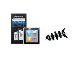 eForCity Black Headset Smart Wrap+2X Reusable Screen Protector Compatible With Apple® iPod Nano 6th Generation eForCity Black Headset Smart Wrap+2X Reusable Screen Protector Compatible With Apple® iPod Nano 6th Generation