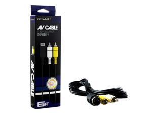 Retro-Bit 6 Feet S- Video RCA AV Cable For Sega Genesis1 Retro-Bit 6 Feet S- Video RCA AV Cable For Sega Genesis1