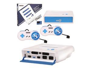 Retro-Bit 3 In 1 Home System Console For NES/SNES/Genesis White/Blue Retro-Bit 3 In 1 Home System Console For NES/SNES/Genesis White/Blue
