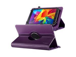 eForCity 360 Degree Rotating Swivel PU Leather Flip Case Stand For Samsung Galaxy Tab 3 7-inch / Tab 4 7-inch / & more 7" Tablet Purple eForCity 360 Degree Rotating Swivel PU Leather Flip Case Stand For Samsung Galaxy Tab 3 7-inch / Tab 4 7-inch / & more 7" Tablet Purple