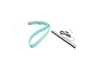 eForCity Light Blue Hand Wrist Strap+Black Wired Sensor Bar For Nintendo Wii eForCity Light Blue Hand Wrist Strap+Black Wired Sensor Bar For Nintendo Wii