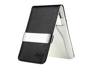 eForCity Black/White Mens Faux Genuine Leather Silver Money Clip Wallets ID Credit Card Holder eForCity Black/White Mens Faux Genuine Leather Silver Money Clip Wallets ID Credit Card Holder