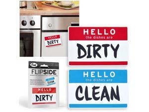Fred & Friends Flip Side Hello Dishwasher Magnet Clean Dirty Dishes Kitchen Sign Fred & Friends Flip Side Hello Dishwasher Magnet Clean Dirty Dishes Kitchen Sign
