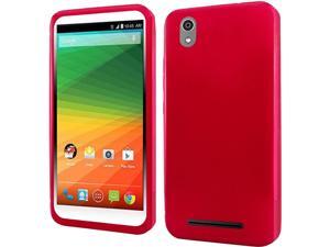 ZTE Lever LTE Case, eForCity Frosted TPU Rubber Candy Skin Case Cover For ZTE Lever LTE, Red ZTE Lever LTE Case, eForCity Frosted TPU Rubber Candy Skin Case Cover For ZTE Lever LTE, Red