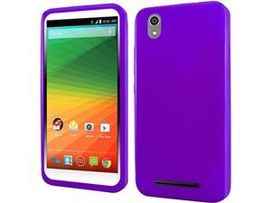 ZTE Lever LTE Case, eForCity Frosted TPU Rubber Candy Skin Case Cover For ZTE Lever LTE, Purple ZTE Lever LTE Case, eForCity Frosted TPU Rubber Candy Skin Case Cover For ZTE Lever LTE, Purple
