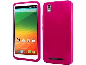 ZTE Lever LTE Case, eForCity Frosted TPU Rubber Candy Skin Case Cover For ZTE Lever LTE, Hot Pink ZTE Lever LTE Case, eForCity Frosted TPU Rubber Candy Skin Case Cover For ZTE Lever LTE, Hot Pink