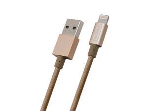 SybaLink 3 Feet Lightning to USB 2.0 Data & Charging Cable, Gold SybaLink 3 Feet Lightning to USB 2.0 Data & Charging Cable, Gold
