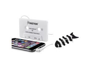 eForCity Black Headset Smart Wrap+White Universal Car Audio Cassette Adapter Compatible With MP3 CD Player iPhone iPod eForCity Black Headset Smart Wrap+White Universal Car Audio Cassette Adapter Compatible With MP3 CD Player iPhone iPod