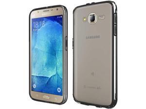 eForCity Samsung Galaxy J7(2015) Case, eForCity Crystal PC/ TPU Rubber Case Cover Compatible With Samsung Galaxy J7(2015), Clear/ Black eForCity Samsung Galaxy J7(2015) Case, eForCity Crystal PC/ TPU Rubber Case Cover Compatible With Samsung Galaxy J7(2015), Clear/ Black
