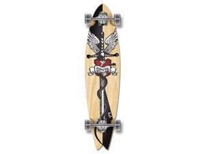 Graphic Complete Longboard Fishtail Skateboard 40" X 9.75" - SMITE Graphic Complete Longboard Fishtail Skateboard 40" X 9.75" - SMITE