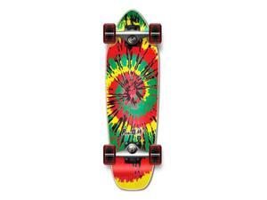 Complete Longboard Mini Cruiser/ Banana Cruiser Skateboard 27" X 8" - TIEDYE - RASTA Complete Longboard Mini Cruiser/ Banana Cruiser Skateboard 27" X 8" - TIEDYE - RASTA