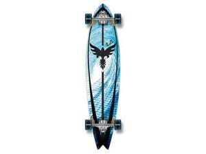 Graphic Complete Longboard Fishtail Skateboard 40" X 9.75" - Tsunami Graphic Complete Longboard Fishtail Skateboard 40" X 9.75" - Tsunami