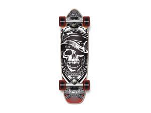 Complete Longboard Mini Cruiser/ Banana Cruiser Skateboard 27" X 8" - Skull Hat Complete Longboard Mini Cruiser/ Banana Cruiser Skateboard 27" X 8" - Skull Hat