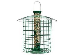 Droll Yankees SDC Wild Bird Feeder With Domed Cage - Green Droll Yankees SDC Wild Bird Feeder With Domed Cage - Green