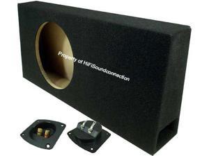 CAR AUDIO SINGLE 10 SLIM PORTED TRUCK SUBWOOFER ENCLOSURE BASS SPEAKER SUB BOX CAR AUDIO SINGLE 10 SLIM PORTED TRUCK SUBWOOFER ENCLOSURE BASS SPEAKER SUB BOX