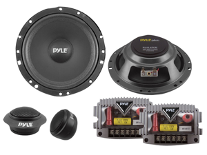 PYLE PLSL650K 6.5" SLIM MOUNT KIT 2-WAY COMPONENT W/ 300 WATTS MAX & 4 OHM IMP PYLE PLSL650K 6.5" SLIM MOUNT KIT 2-WAY COMPONENT W/ 300 WATTS MAX & 4 OHM IMP