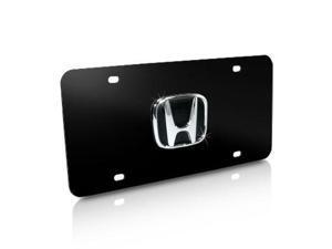 Honda 3D Logo Black License Plate Honda 3D Logo Black License Plate