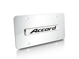 Honda Accord Name Chrome Steel License Plate Honda Accord Name Chrome Steel License Plate
