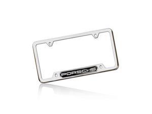 Porsche Polished Steel License Frame Porsche Polished Steel License Frame