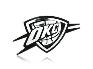 NBA Oklahoma Thunder 3D Chrome Auto Emblem NBA Oklahoma Thunder 3D Chrome Auto Emblem