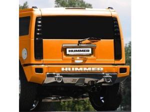 Hummer H2 Rear Bumper Letters Insert Chrome Hummer H2 Rear Bumper Letters Insert Chrome