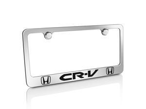 Honda CR-V Dual Logos Chrome Metal License Plate Frame Honda CR-V Dual Logos Chrome Metal License Plate Frame