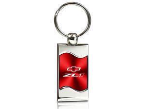 Chevrolet Camaro ZL1 Red Spun Brushed Metal Key Chain Chevrolet Camaro ZL1 Red Spun Brushed Metal Key Chain