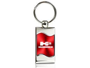 Hummer H2 Red Spun Brushed Metal Key Chain Hummer H2 Red Spun Brushed Metal Key Chain