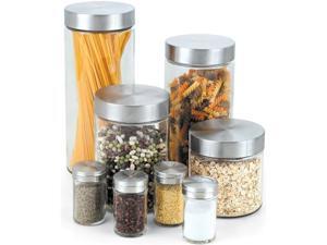 8pcs Glass Canister and Spice Jar Set 8pcs Glass Canister and Spice Jar Set
