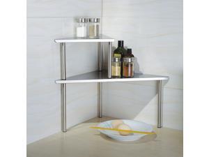 Cook N Home Stainless Steel Corner Storage Shelf Triangle Cook N Home Stainless Steel Corner Storage Shelf Triangle