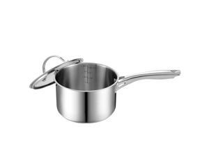 Cooks Standard NC-00349 Stainless Steel Sauce Pan with Cover, 3-Quart Cooks Standard NC-00349 Stainless Steel Sauce Pan with Cover, 3-Quart