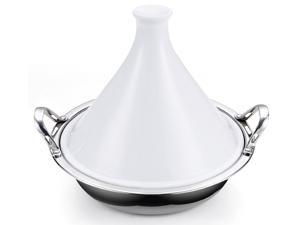 Cooks Standard NC-00378 Multi-Ply Clad Stainless Steel Tagine with 2 Handle and Extra Glass Lid, 4.5-Quart Cooks Standard NC-00378 Multi-Ply Clad Stainless Steel Tagine with 2 Handle and Extra Glass Lid, 4.5-Quart