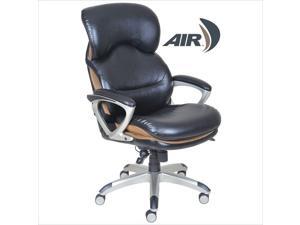 Serta Ergonomic High Back Leather Executive Office Chair in Black Serta Ergonomic High Back Leather Executive Office Chair in Black
