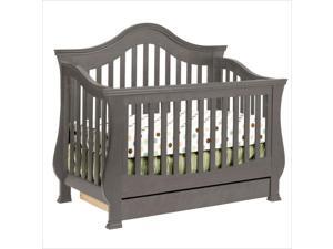 Million Dollar Baby Classic Ashbury 4-in-1 Convertible Crib with Toddler Rail in Manor Grey Million Dollar Baby Classic Ashbury 4-in-1 Convertible Crib with Toddler Rail in Manor Grey