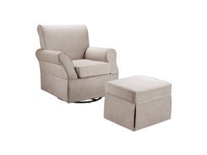 Baby Relax WM108D-SGO Kelcie Swivel Glider & Ottoman, Comet Doe Beige Baby Relax WM108D-SGO Kelcie Swivel Glider & Ottoman, Comet Doe Beige