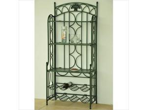 International Caravan Venice Iron 5-Tier Bakers Rack in Verdi Gris International Caravan Venice Iron 5-Tier Bakers Rack in Verdi Gris