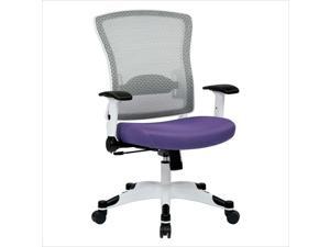 Office Star Pulsar White Frame Managers Office Chair in Purple Office Star Pulsar White Frame Managers Office Chair in Purple