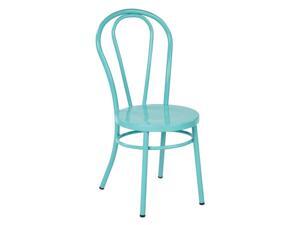 Office Star Odessa Metal Patio Dining Chair in Pastel Teal (Set of 2) Office Star Odessa Metal Patio Dining Chair in Pastel Teal (Set of 2)