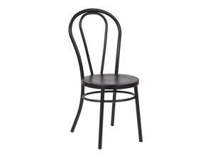 Office Star Odessa Metal Patio Dining Chair in Solid Black (Set of 2) Office Star Odessa Metal Patio Dining Chair in Solid Black (Set of 2)