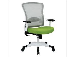 Office Star Pulsar White Frame Managers Office Chair in Green Office Star Pulsar White Frame Managers Office Chair in Green