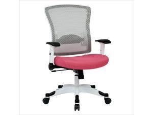 Office Star Pulsar White Frame Managers Office Chair in Pink Office Star Pulsar White Frame Managers Office Chair in Pink
