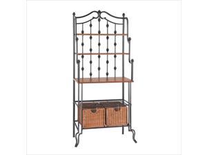 Southern Enterprises Carlsbad Baker's Rack in Black Southern Enterprises Carlsbad Baker's Rack in Black