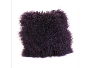 Moe's Lamb Fur Pillow in Purple Moe's Lamb Fur Pillow in Purple