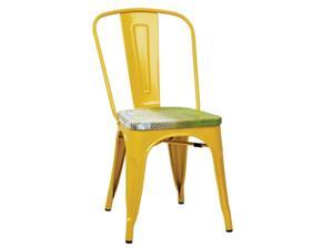 Office Star Work Smart Metal Chair in Yellow (Set of 4) Office Star Work Smart Metal Chair in Yellow (Set of 4)