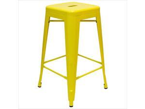 AEON Furniture Galaxy 26.5"Backless Counter Stool in Yellow (Set of 2) AEON Furniture Galaxy 26.5"Backless Counter Stool in Yellow (Set of 2)
