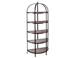Southern Enterprises Vernon 5-Tier Rotunda in Matte Black Southern Enterprises Vernon 5-Tier Rotunda in Matte Black