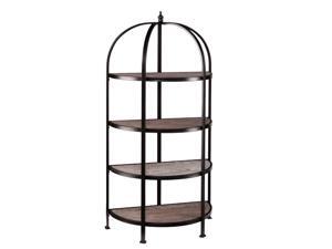 Southern Enterprises Vernon 4-Tier Rotunda in Matte Black Southern Enterprises Vernon 4-Tier Rotunda in Matte Black