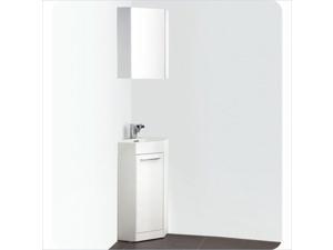 Fresca Coda 14" Corner Bathroom Vanity in White-Livenza in Chrome Fresca Coda 14" Corner Bathroom Vanity in White-Livenza in Chrome