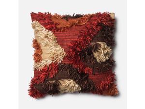 Loloi 1'10" x 1'10" Wool Poly Pillow in Spice Loloi 1'10" x 1'10" Wool Poly Pillow in Spice